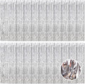 20 Pack Silver Foil Curtain Backdrop 3.2ft x 8.2ft Foil Fringe Backdrop Curtain by Ohiyoo