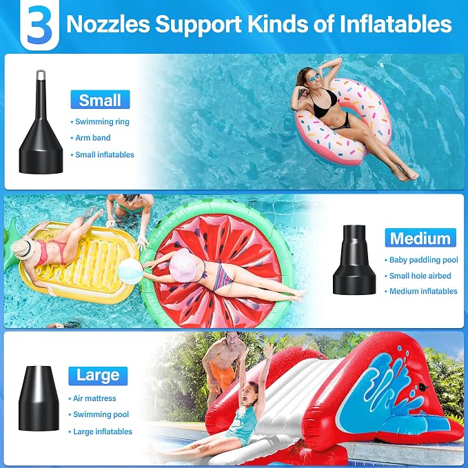 Electric Air Pump for Inflatables Air Mattress Pump AC 130W | Electric Pump - Image 4