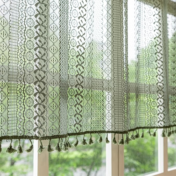 Sutuo Home Boho Valance Curtains - Image 7
