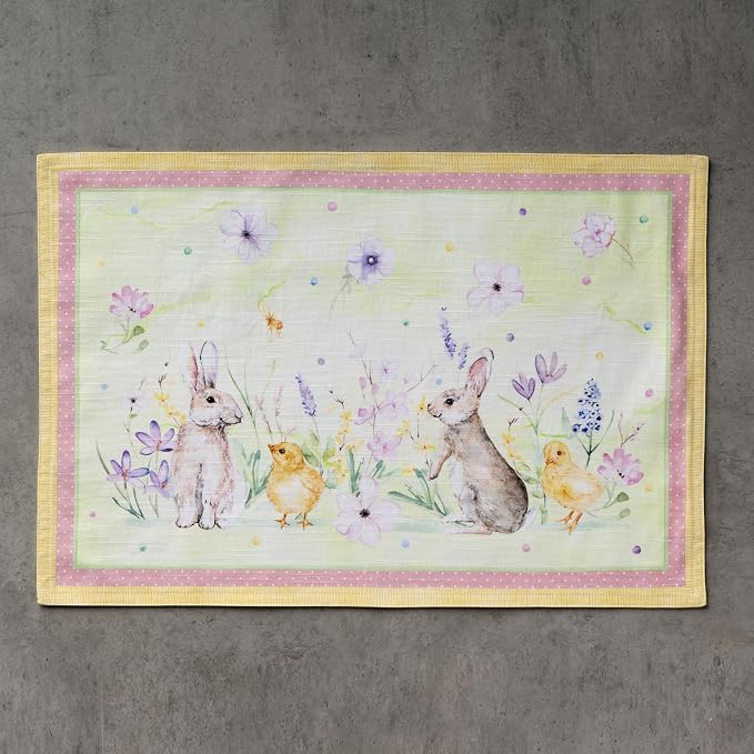 Maison d' Hermine Placemats Set of 4 Reusable 100% Cotton | Cloth Place Mats - Image 8