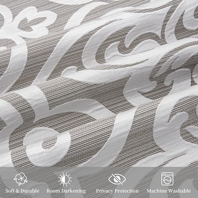 Loom and Mill Modern Damask Curtains - Image 6
