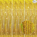 GOER 3.2 ft x 8.2 ft Metallic Tinsel Foil Fringe Curtains Party Photo Backdrop by GOER