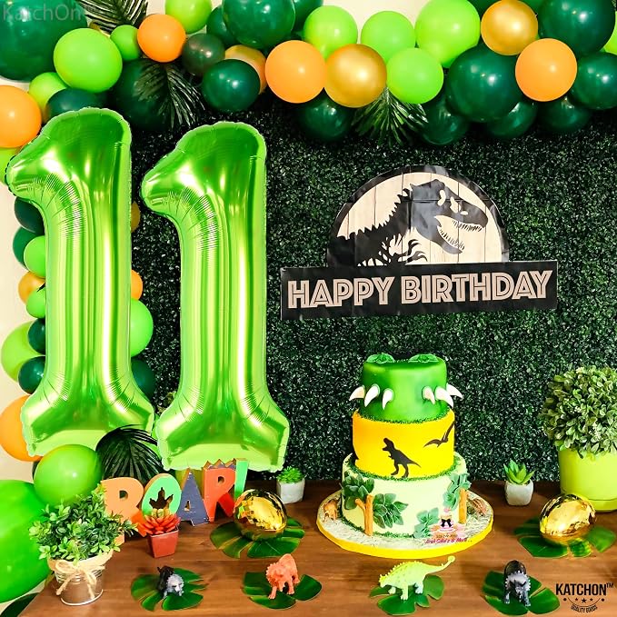 KatchOn Light Green Number 11 Balloon 40 Inch, 11th Birthday Balloon Decor | - Image 3