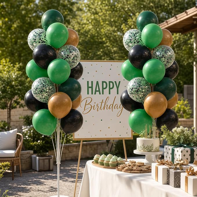 Hiins Green Brown Balloon Stand Kit - Image 8