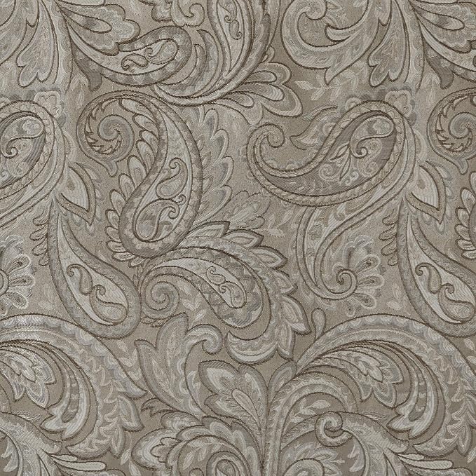 Madison Park Aubrey Jacquard Rod Pocket Valance, Classic Elegant Silk Paisley - Image 4