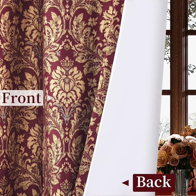 Loom and Mill Damask Jacquard Curtains - Image 4