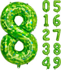 40 inch giant Green pixel miner game number 8 balloon | Large mining theme foil by Exquisitehighqualitypartydecorationstomeetyoureveryneed%EF%BC%81