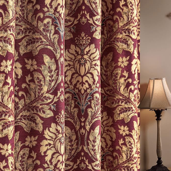 Loom and Mill Damask Jacquard Curtains - Image 5