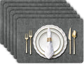 Aofmee Faux Leather Placemats Set of 6 by Aofmee