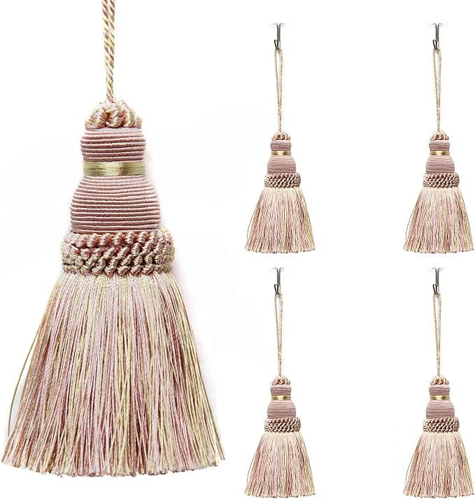 4Pcs Colorful Tassel Key Tassels DIY Accessories | 9.5 Inch Tassels by fenghuangwu