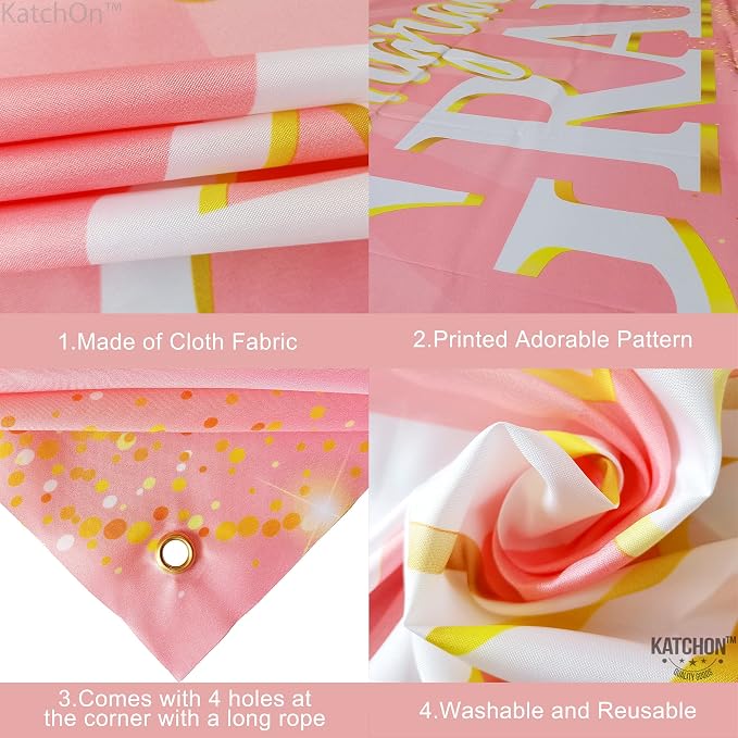 KatchOn Graduation Decorations 2026 Congrats Grad Banner Rose Gold | Graduation - Image 3