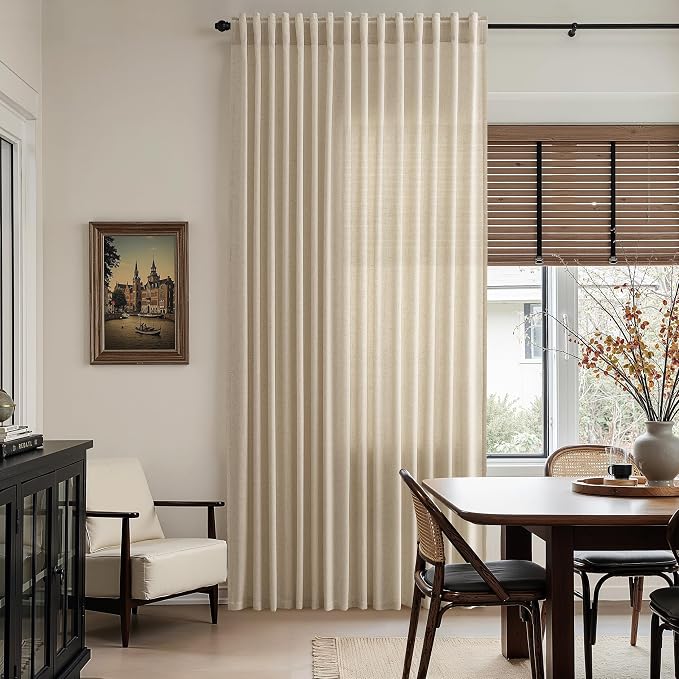 Taupe Burlywood Linen 144 Inch Curtains - Image 8
