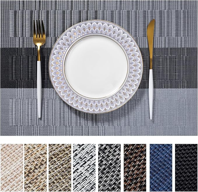 LEXMORE Placemats Vinyl/Plastic Woven Place Mats by lexmore