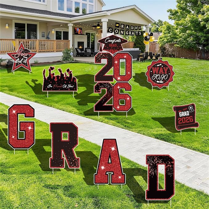 Graduation Yard Signs Class of 2026 Decorations, 2026 Sign - Image 8