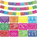 3 PCS Cinco De Mayo Decorations, Plastic Mexican Party Banner 55.2 FT Papel by Heartome