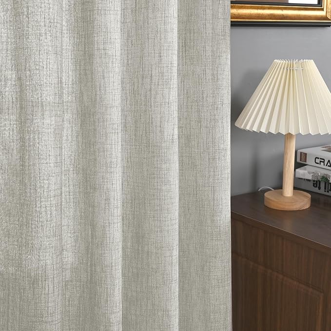 YoungsTex Extra Long Linen Curtains 95 Inch Length - Image 9