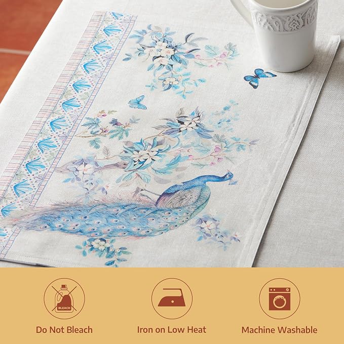 Maison d' Hermine Placemats Set of 4 Reusable 100% Combed Cotton | Cloth Place - Image 8