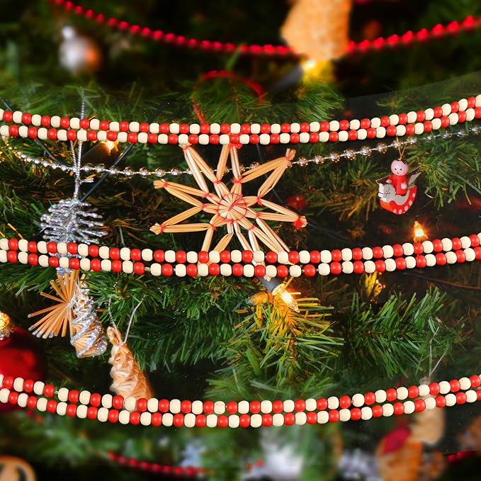 CVHOMEDECO. 16 Feet Wood Beads Garland - Image 6
