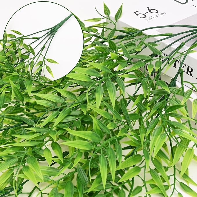 4Pcs Artificial Hanging Plants, Fake Willow Leaves Vines | UV Resistant Faux - Image 3