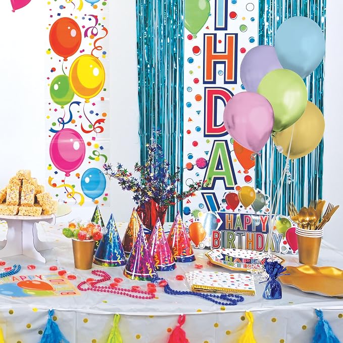 Beistle Blue Metallic Wrapped Balloon Weights, Centerpieces and Table Décor - Image 6