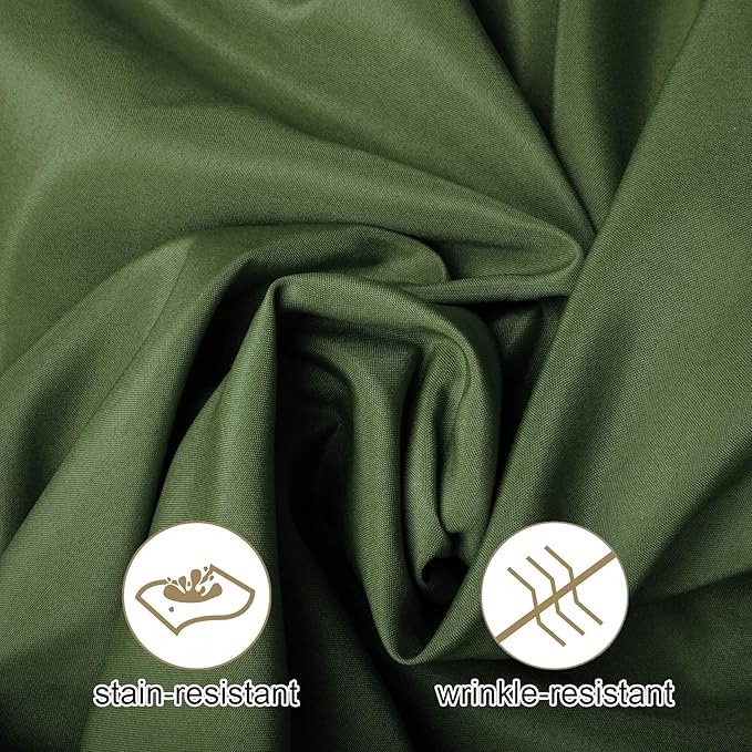 Ascoza 2pack 108 Inch Willow Round Tablecloth in Washable Polyester Fabric for Wedding/Banquet/Restaurant/Parties