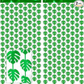 2 Packs Jungle Leaf Foil Fringe Curtain, Baby Shower, Hawaiian Aloha Luau Party by BSRESIN