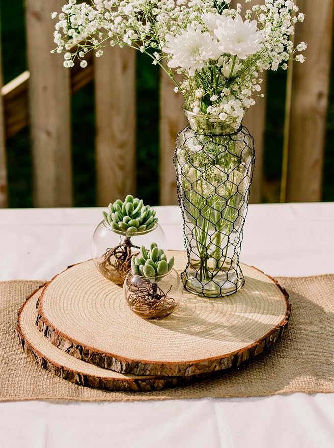 Set of 11-13 inch Large Wood Slices - Image 3