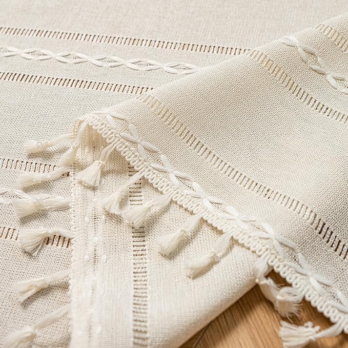 Sutuo Home Boho Door Curtains for Door Window, Bohemian Semi Blackout Curtains - Image 9