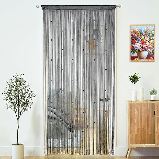 Beaded Curtain Door String Curtains by MakeLifeColorfulandSimple