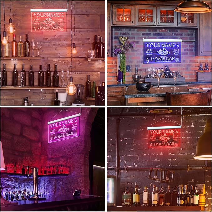 ADVPRO Personalized Your Name Custom Home Bar Beer Established Year Single Color LED Neon Sign 16 x 12 Inches st4s43-p11-tm-w