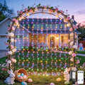 JMEXSUSS 300LED Curtain Lights for Easter Decor, Pastel | Remote Control by JMEXSUSS