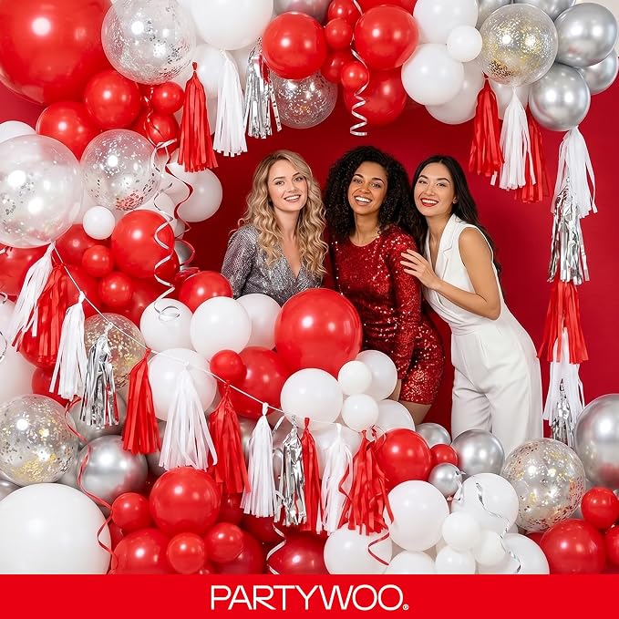 PartyWoo Red Balloons 85pcs Different Sizes of 18 12 10 5 Inch | Balloons - Image 5