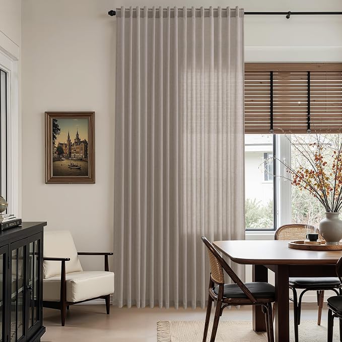 Stone Beige Curtains 63 Inch Length - Image 6