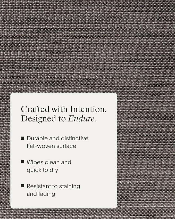 Chilewich Mini Basketweave Placemats, Woven Rectangle Placemats Set of 4 | Easy - Image 3