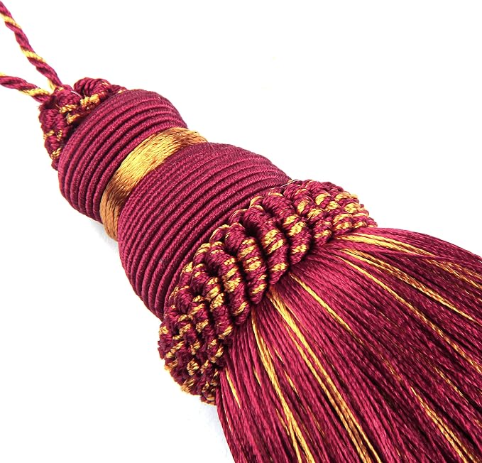 4Pcs Colorful Tassel Key Tassels DIY Accessories | 9.5 Inch Tassels - Image 3