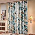 SUBRTEX Light Flitering Curtains 52Wx72L, Room Darkening Vibrant Floral Drapes by Subrtex
