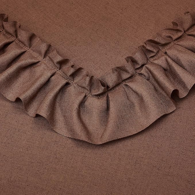 Dark Terracotta Farmhouse Curtains - Image 6