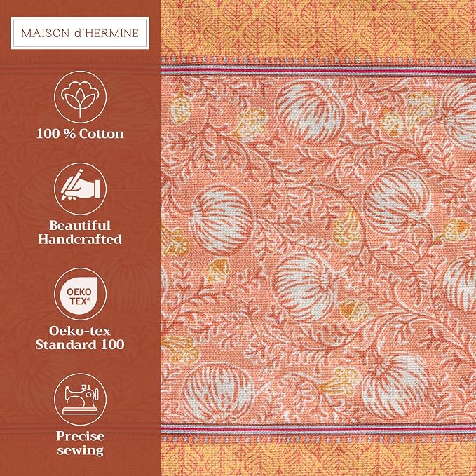 Maison d' Hermine Placemats Set of 4 Reusable 100% Cotton | Cloth Place Mats - Image 2