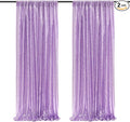 Lavender Sequin Backdrop Curtains, 2 Panels 2FTx8FT Lavender Curtain Backdrop by SoarDream