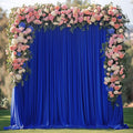 Royal Blue Backdrop Curtain for Parties Backdrop Drapes 10x10FT | Wrinkle Free by Wokceer