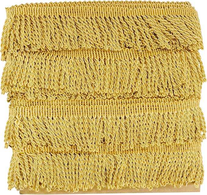 12 Yards Fringe Trim Curtain Fringes 2.5 Inch Wide Fabric Trims Tassel by SUMERSHA