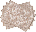 Maison d' Hermine Placemats Set of 4 Reusable 100% Cotton | Cloth Place Mats by MaisondHermine