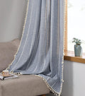 RoomTalks Blue Boho Modern Farmhouse Curtains by RoomTalks