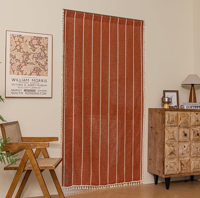 Sutuo Home Boho Sliding Door Curtains - Image 3