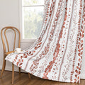 Boho Terracotta Blackout Curtains 72 Inches Long 2 Panels by MEETSKY