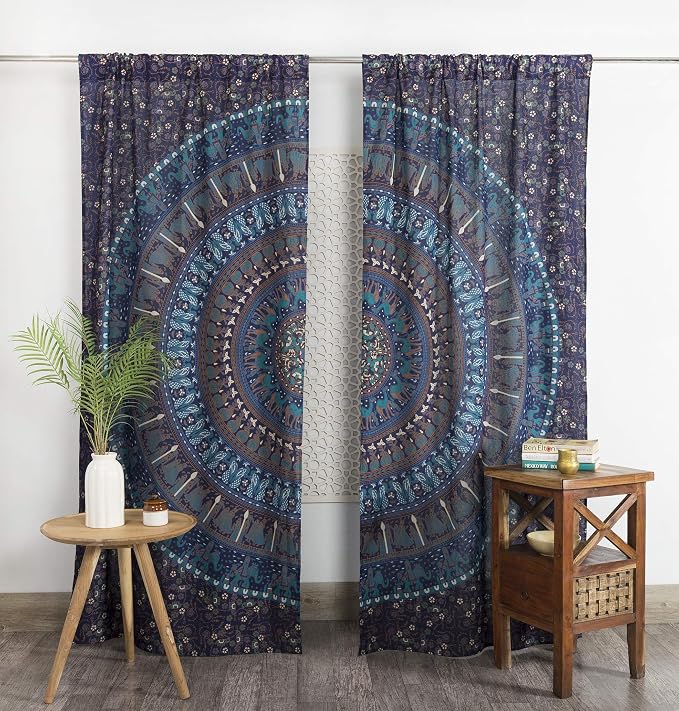 Popular Handicrafts Indian Hippie Bohemian Beautiful Elephant Blue Tarquoise by PopularHandicrafts