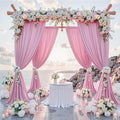10 ft x 10 ft Pink Backdrop Curtains by Outpain