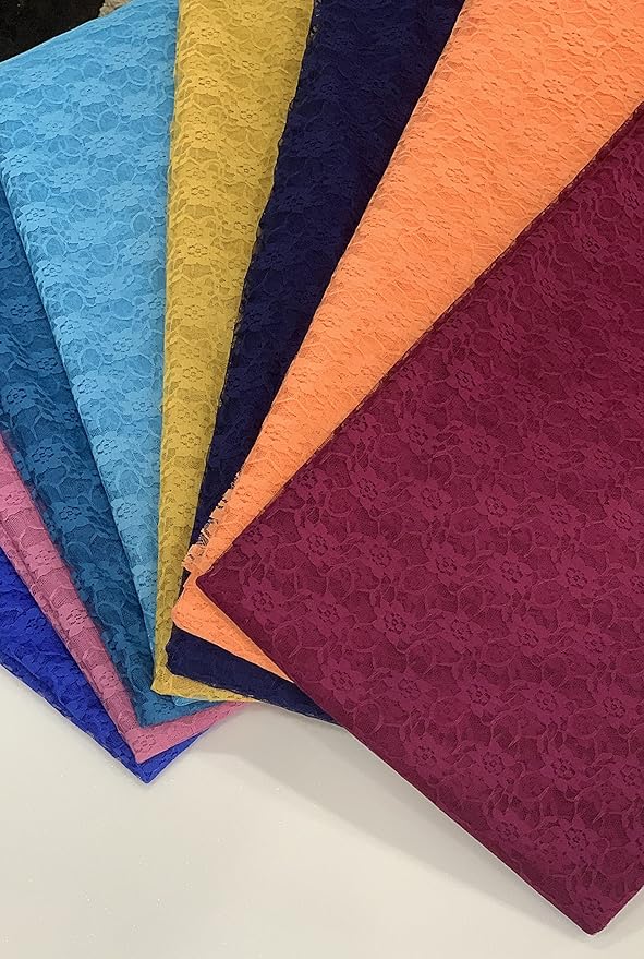 MDS Pack of 20 Wedding 12 x 108 inches Lace Table Runner for Wedding, Decorations for Birthday Parties, Banquets, Graduations, Engagements, and Runners fit Rectangle, Round Table- Peach