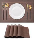 Placemats Set of 4 Washable Indoor | Outdoor Vinyl Place Mats by CADONO