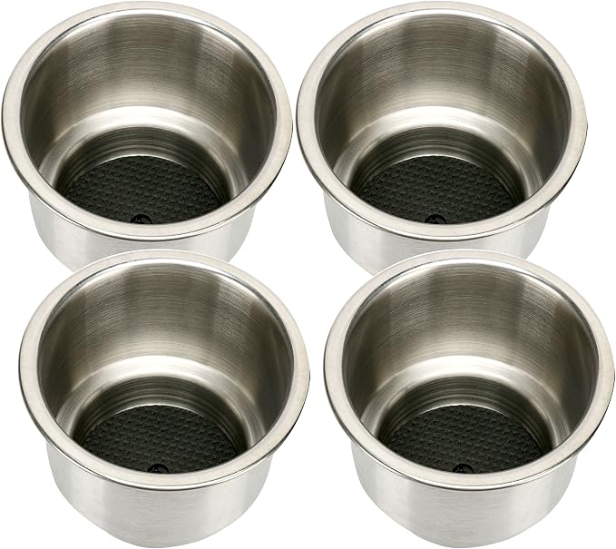 Amarine Made 4pcs Stainless Steel Cup Drink Holder - Image 4